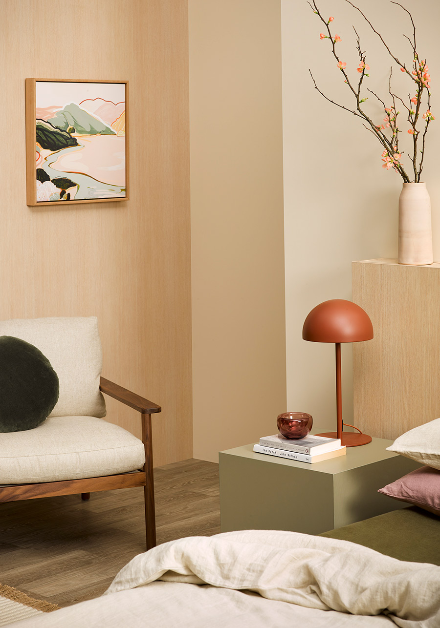 Calming bedroom colour scheme