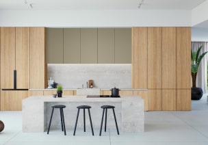 Large kitchen storage cabinets