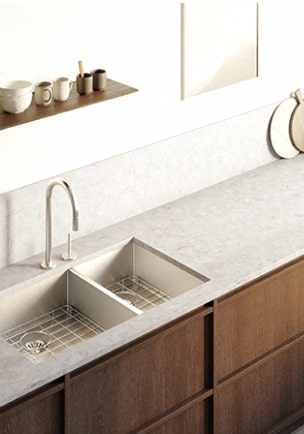 Acrylic solid surface kitchen sink
