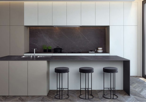 Gorgeous grey and white kitchens